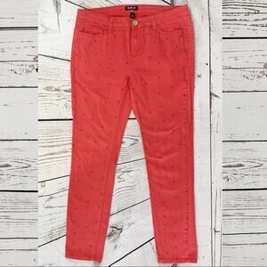 Allen B. By Allen Schwartz coral metal stud jeans